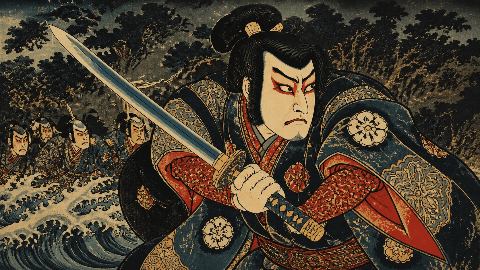 Dramatic Kabuki & Warrior Scenes