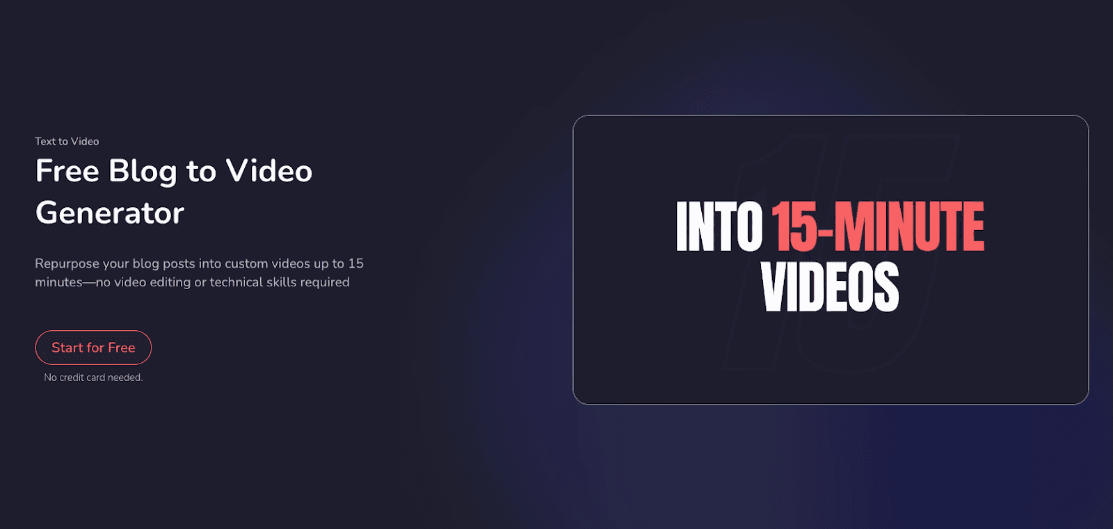 AI blog to video converter - turn blog content into video automatically