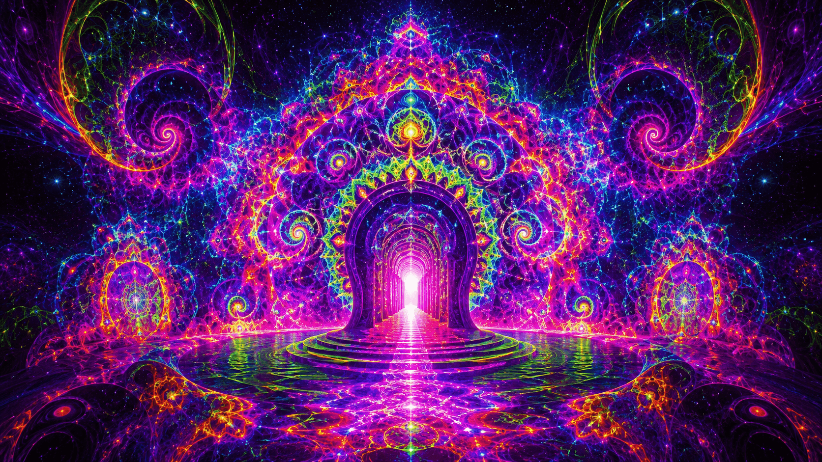 Neon Fractal Trip